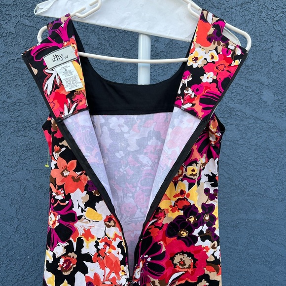 Retro Floral Party Dress Size 6 - Picture 7 of 9